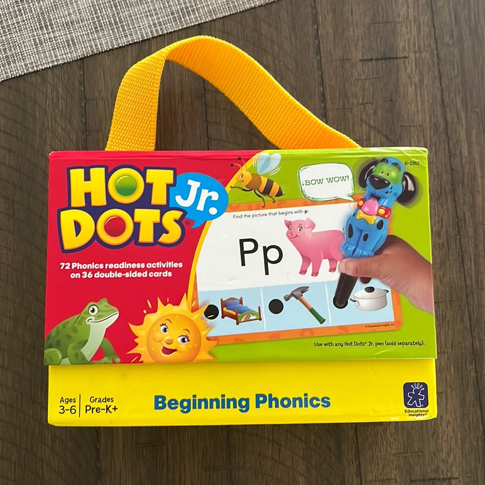 Hot Dots Jr beginning Phonics